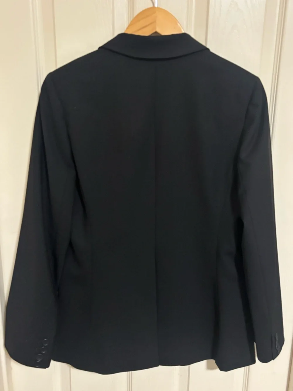 Theory Telissa Wool‑Blend Blazer – Black, Size 10 - Picture 7 of 7